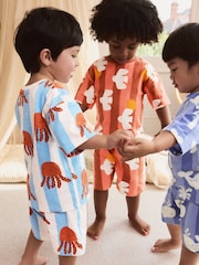 Multi Sea Creature Short Pyjamas 3 Pack (9mths-10yrs) - Image 10 of 12