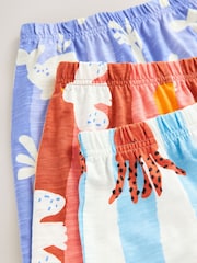 Multi Sea Creature Short Pyjamas 3 Pack (9mths-10yrs) - Image 11 of 12