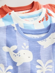 Multi Sea Creature Short Pyjamas 3 Pack (9mths-10yrs) - Image 12 of 12