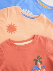 Multi Bright Surf Potisk; vzorec - 3 Pack mehek in prijeten na dotik Pižame (9mths-8yrs) - Slika 7 iz 8