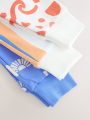 Multi Bright Surf Potisk; vzorec - 3 Pack mehek in prijeten na dotik Pižame (9mths-8yrs) - Slika 8 iz 8
