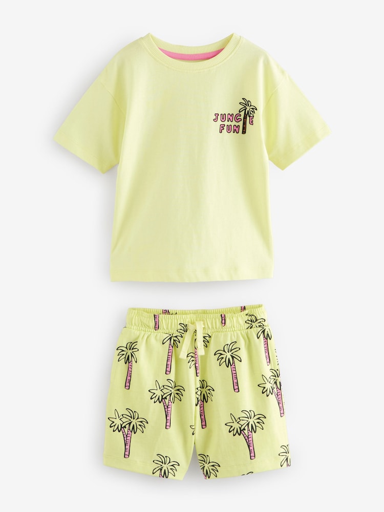 Multi Bright Miami Beach Short Pyjamas 3 Pack (9mths-8yrs) - Image 2 of 9
