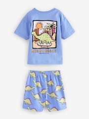 Multi Bright Miami Beach Short Pyjamas 3 Pack (9mths-8yrs) - Image 5 of 9
