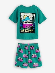 Multi Bright Miami Beach Short Pyjamas 3 Pack (9mths-8yrs) - Image 6 of 9