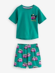 Multi Bright Miami Beach Short Pyjamas 3 Pack (9mths-8yrs) - Image 7 of 9
