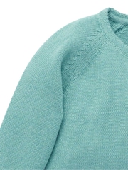 Purebaby Green Floral Detail Cardigan - Image 2 of 4