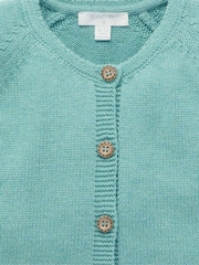 Purebaby Green Floral Detail Cardigan - Image 3 of 4