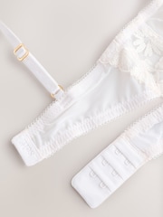 self. Cream Bralette Floral Print Lace Bra - Image 7 of 7