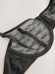 Schwarz - All-Over Logo Mesh Bra - Image 11 of 11