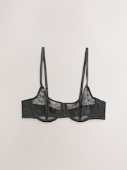Schwarz - All-Over Logo Mesh Bra - Image 9 of 11