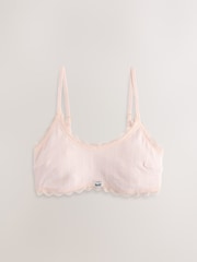 self. Pink Pointelle Bralette - Image 6 of 8