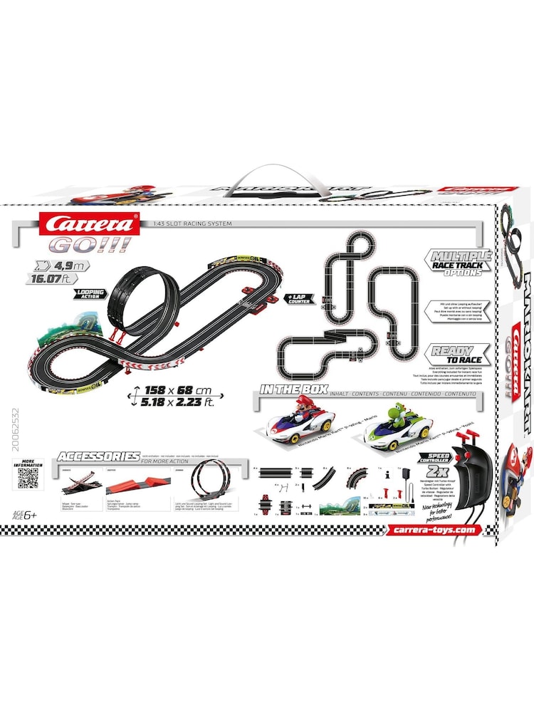 Carrera Mario Kart P-Wing GO Slot Racing Set 4.9m - Image 2 of 4