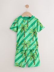 Blue/ Green/ Grey Surf van Short Pyjamas 3 Pack (9mths-8yrs) - Image 9 of 13
