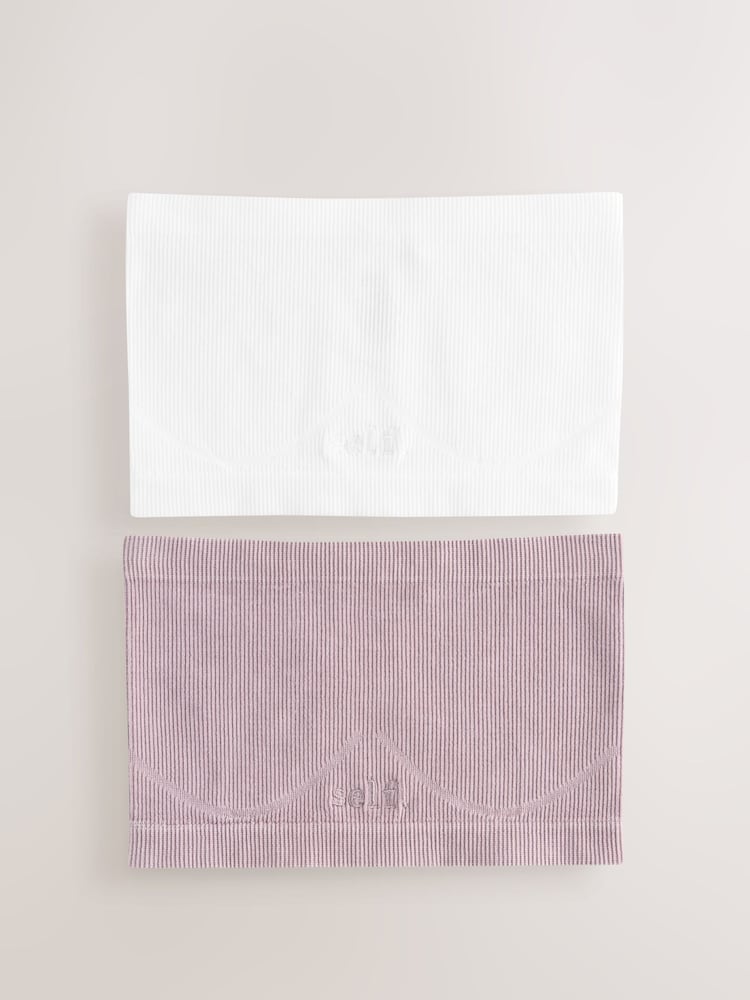 self. Mauve Seamfree Bandeau Bra - Image 1 of 10