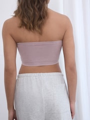 self. Mauve Seamfree Bandeau Bra - Image 5 of 10