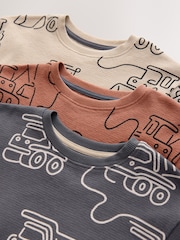 Green/Grey Linear Vehicle Short Pyjamas 3 Pack (9mths-10yrs) - Image 11 of 11