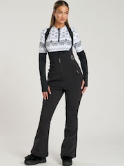 South Beach Black Ski Salopettes - Image 1 of 6