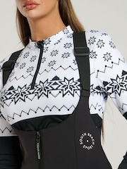 South Beach Black Ski Salopettes - Image 4 of 6