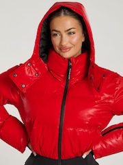 South Beach Red Padded Jacket And Flare Trousers - Image 4 of 6