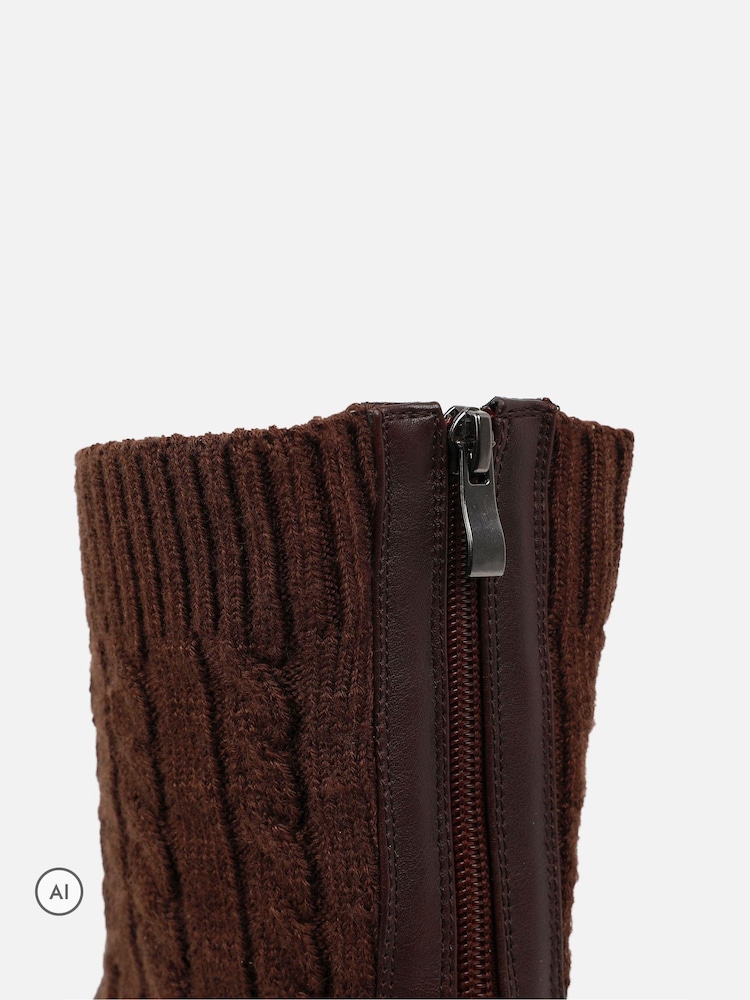Simmi London Martin Chunky Strikkede Ankelstøvletter - Bilde 3 av 3