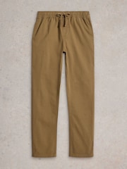 White Stuff Green Wren Drawstring 100% Cotton Trousers - Image 5 of 6