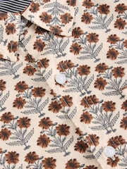 White Stuff Natural Large Dandelion Printed Shirt - Image 5 of 5