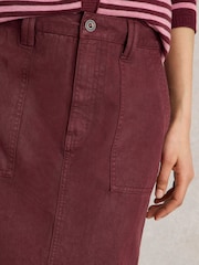 White Stuff Purple Maren Midi Skirt - Image 4 of 6