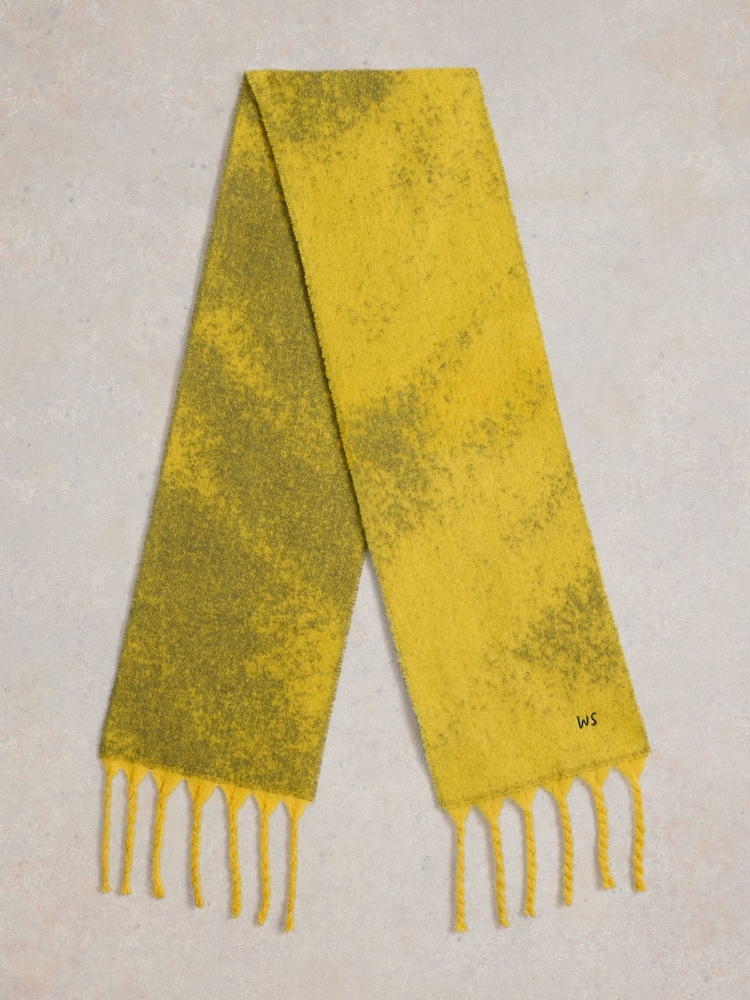 White Stuff Yellow Shelly Skinny Scarf - Image 1 of 3
