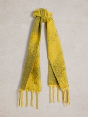 White Stuff Yellow Shelly Skinny Scarf - Image 2 of 3