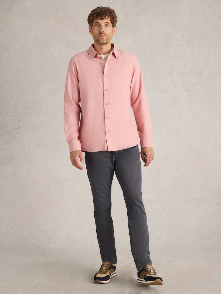 White Stuff Pink 100% Cotton Bruton Oxford Shirt - Image 1 of 1