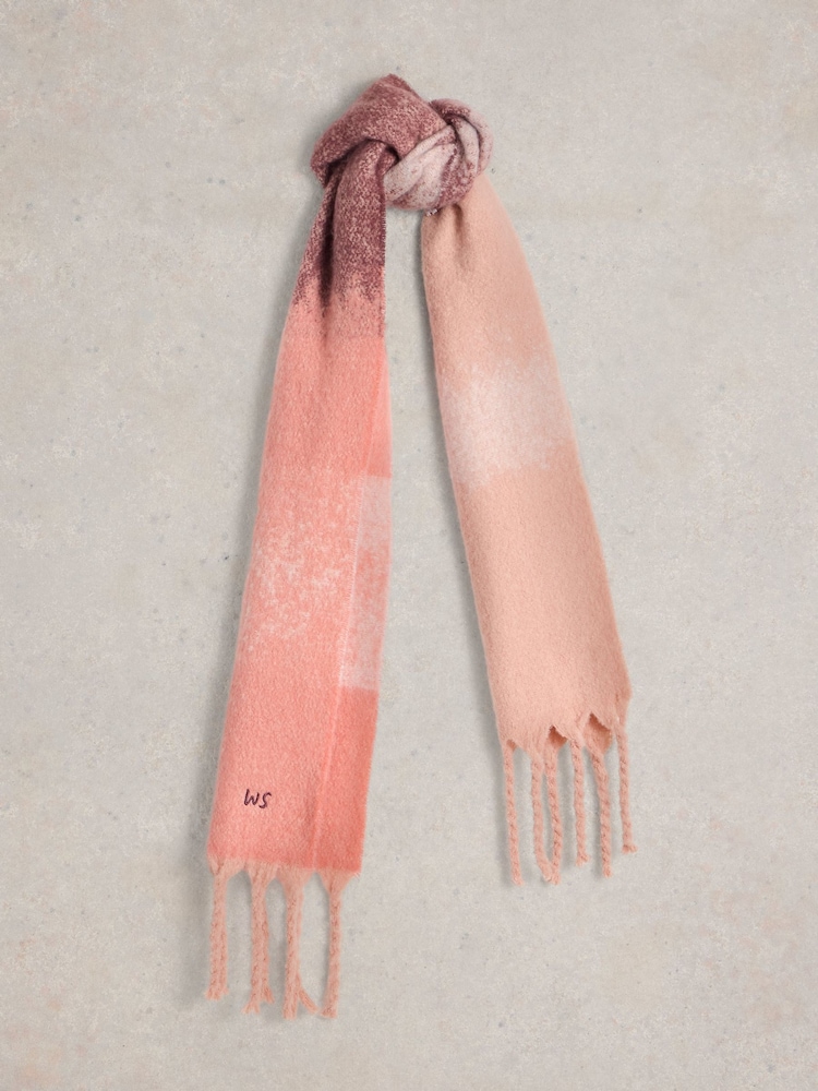 White Stuff Pink Shelly Skinny Scarf - Image 1 of 3