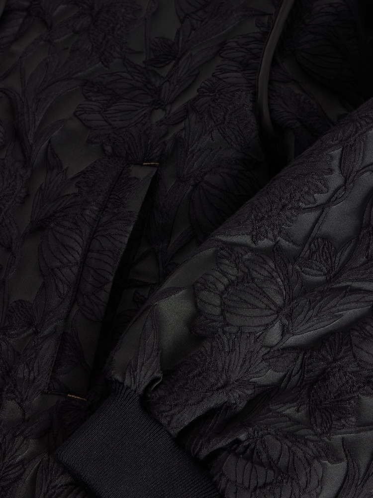 White Stuff Black Bella Jacquard Jacket - Image 6 of 6