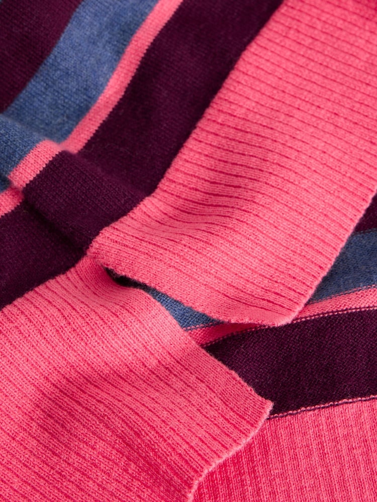 White Stuff Pink City Stripe Jumper - Image 6 of 6
