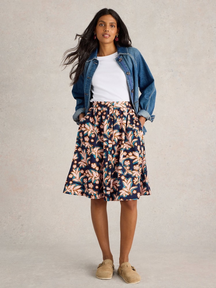 White Stuff Blue Sarah Skirt - Image 1 of 6 White Stuff Blue Sarah Skirt - Image 1 of 6