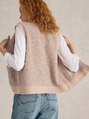 White Stuff Natural Becky Boucle Gilet - Image 3 of 7