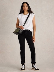 White Stuff White Claudia 100% Cotton T-Shirt - Image 2 of 6