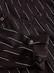 White Stuff Black Sophie Metallic Shirt - Image 6 of 6