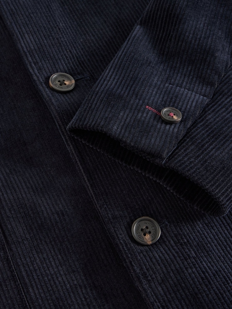 White Stuff Blue Kirkby Cord 100% Cotton Regular Fit Blazer - Image 6 of 6