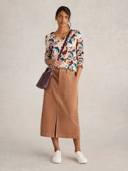 White Stuff Natural Maren Organic Cord Skirt - Image 1 of 6