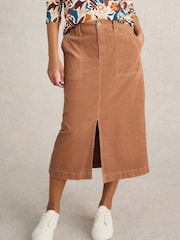 White Stuff Natural Maren Organic Cord Skirt - Image 4 of 6