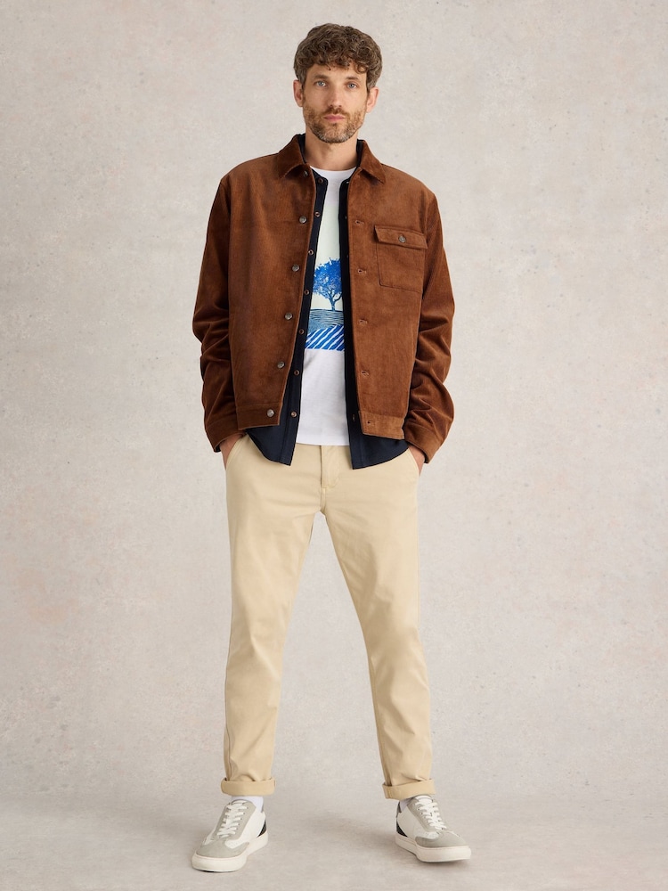 White Stuff Brown Cord Jacket - Image 1 of 6