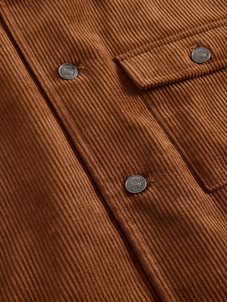 White Stuff Brown Cord Jacket - Image 6 of 6