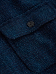 White Stuff Blue Darwen Texture Overshirt - Image 6 of 6