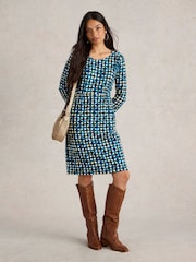 White Stuff Blue Tallie Jersey Dress - Image 1 of 6