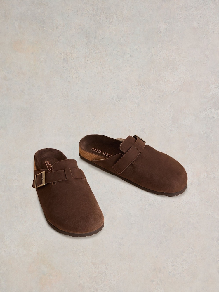White Stuff Brown Freddy Leather Footbed Shoes - Image 2 of 4