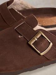 White Stuff Brown Freddy Leather Footbed Shoes - Image 4 of 4
