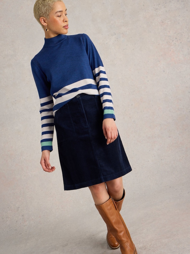 White Stuff Blue Marie Skirt - Image 1 of 6