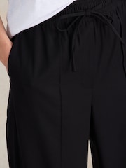White Stuff Black Freda Wide Leg Trousers - Image 4 of 6