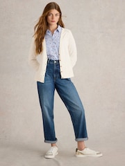 White Stuff Natural Naria Cotton/Linen Mix Cardigan - Image 1 of 6