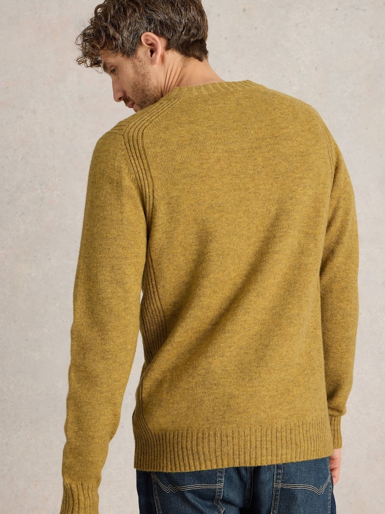 White Stuff Yellow Lambswool Henley Jumper - Image 2 of 6 White Stuff Yellow Lambswool Henley Jumper - Image 2 of 6